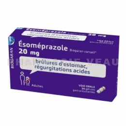 BIOGARAN - ESOMEPRAZOLE 20 mg Brulures D'estomac - 14 Gélules