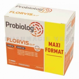 Probiolog - Florvis i3.1  Framboise - Flore Intestinale - 56 Sticks Orodispersibles