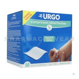 URGO - Compresses Absorbantes - 100 Compresses