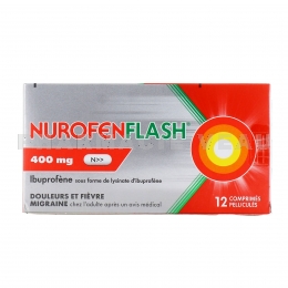 NUROFENFLASH 400mg ibuprofène boîte de 12 comprimés