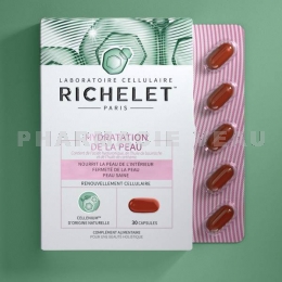 RICHELET - Complément Hydratation De La Peau - 30 Capsules