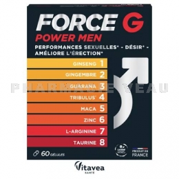 Vitavea - Force G Power Men Performances Sexuelles - 60 Gélules