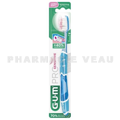 GUM SENSIVITAL-  Brosse à dents Ultra-Souple (Ref 510) - 2 Couleurs