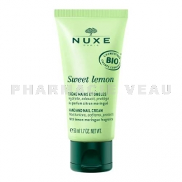 NUXE - Crème Mains et Ongles Sweet Lemon Bio - Tube 50ml