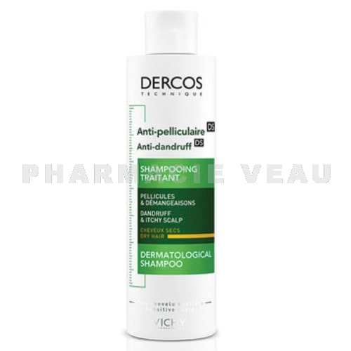 DERCOS - Shampooing Traitant Anti-pelliculaire Cheveux secs - 200ml
