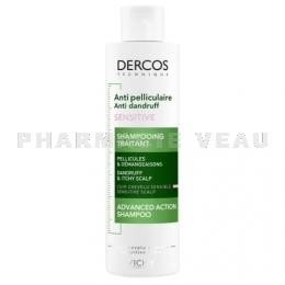 DERCOS - Shampooing Traitant Anti-pelliculaire Cheveux Sensibles - 200ml