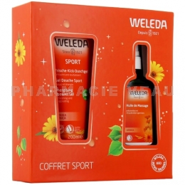 WELEDA - Coffret Sport Gel douche et Huile de Massage Arnica BIO