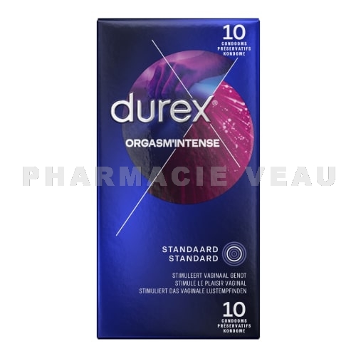 Durex Orgasm' Intense 10 préservatifs
