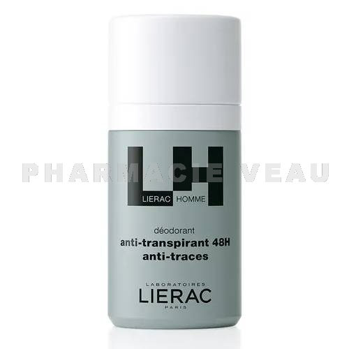 LIERAC HOMME - Déodorant 48h Anti-transpirant Homme 3en1 - 50ml