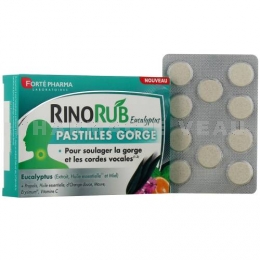 Forté Pharma - RinoRub Pastille Gorge Eucalyptus - 20pastilles