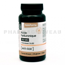 Nat & Form - Complément Acide Hyaluronique Peau et Tonus - 30gélules