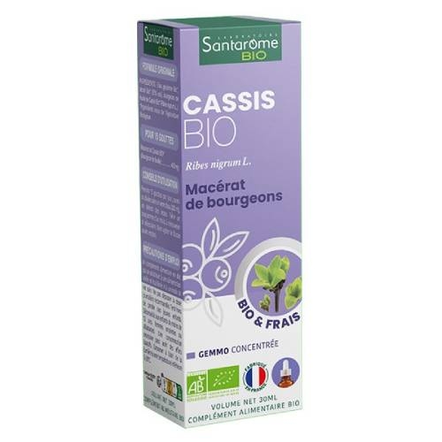 SANTAROME BIO Bourgeons CASSIS Immunité & Allergies - 30ml