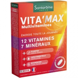 SANTAROME - Vita'Max Multivitamines- 30 Comprimés