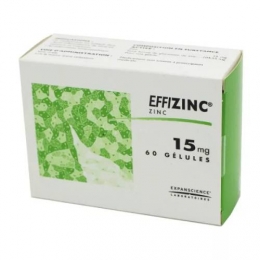 EFFIZINC - 15mg Acné inflammatoire ou acrodermatite - 60gélules