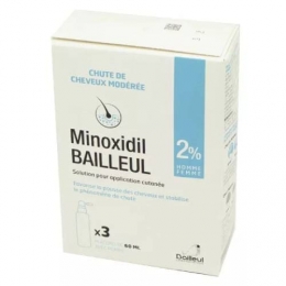 BAILLEUL - Minoxidil 2% Homme et Femme - 3x60ml