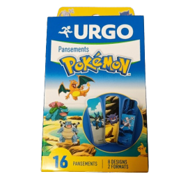 URGO - Pansement Pokémon - 2 formats - 16 pansements