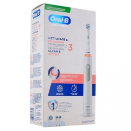 ORAL B - Brosse à dents électrique Clean&Protect 3 - 1 Brosse+chargeur+2 brossettes