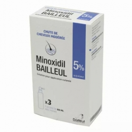 BAILLEUL - Minoxidil 5% Homme - 3x60ml