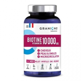 GRANIONS - 10 000mg + Vitamine B8 Peau et Ongles - 60comprimés
