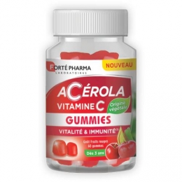 Forté Pharma - Acérola Vitamine C - Goût Fruits Rouges - 60gommes