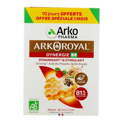 Arkoroyal Dynergie Fortifiant & Stimulant 30 ampoules
