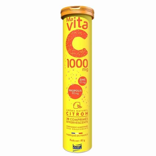 ISOXAN - Ma Vita C 1000mg - Arôme Citron - 20comprimés effervescents