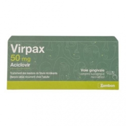 VIRPAX - 50mg Aciclovir - 1comprimé