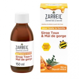 ZARBEIL - Sirop contre la toux & le mal de gorge - 150ml