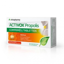 ACTIVOX - Propolis Adoucir la gorge - Miel-citron - 20comprimés à sucer