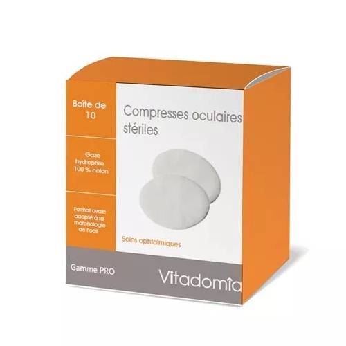 VITADOMIA - Compresses Rondelles Oculaires Stériles 7x5.3cm - 10compresses