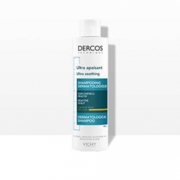 DERCOS - Shampooing Dermatologique Ultra Apaisant - Cheveux Secs - 200ml