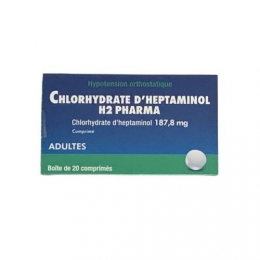 HEPTAMINOL - Chlorhydrate d'heptaminol 187.8mg - 20 comprimés