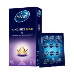 MANIX King Size Max 12 préservatifs