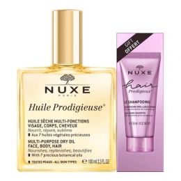 NUXE - Huile Prodigieuse + Shampooing Prodigieux OFFERT
