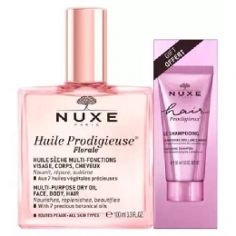 NUXE - Huile Prodigieuse Florale + Shampooing Prodigieux OFFERT