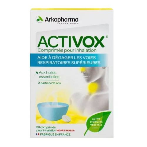 ACTIVOX - Comprimés Inhalation Arkopharma - 20 Comprimés