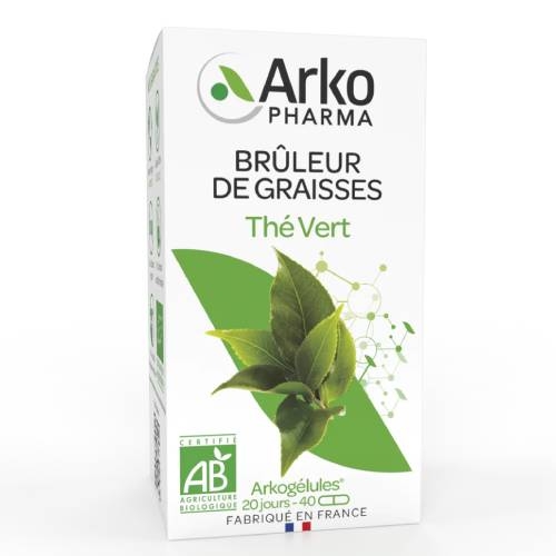 ARKOGELULES Bio - Thé Vert Brûleur de graisses - 40/130 Gélules