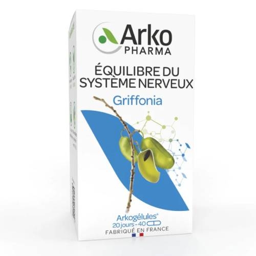 ARKOGELULES - Griffonia Sommeil, Humeur & Stress Arkopharma - 40/130 Gélules