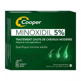 MINOXIDIL 5% COOPER - Chute Des Cheveux Alopécie - 3 Flacons