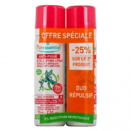 PURESSENTIEL ANTI-PIQUE Spray Repulsif & Apaisant 75ml - LOT DE 2