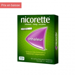 NICORETTE INHALEUR 10 mg - Dispositif Inhalation Buccale + 42 Cartouches