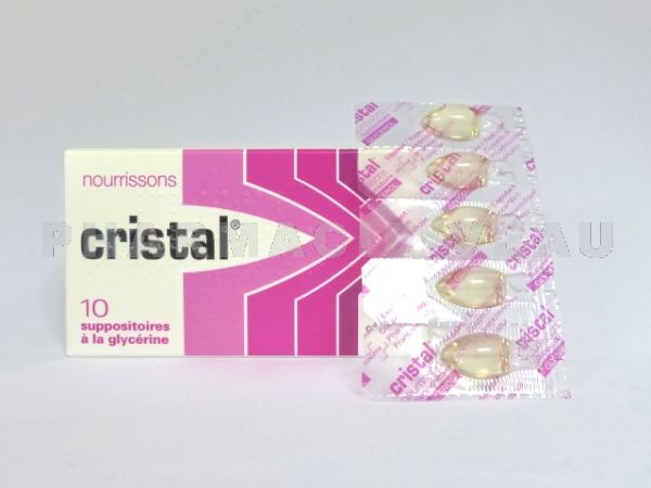 CRISTAL Suppositoires à la Glycérine NOURRISSONS - Bébés Bte de 10