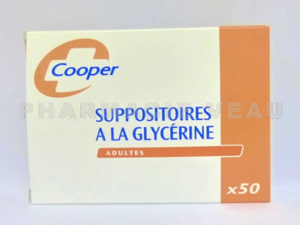 Suppositoires à la Glycérine ADULTES Bte de 50 Cooper