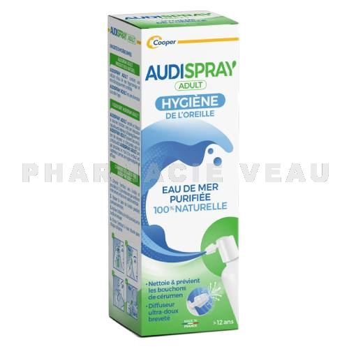 AUDISPRAY - Adulte Eau de Mer Hygiène De L'oreille - Spray 2x50ml