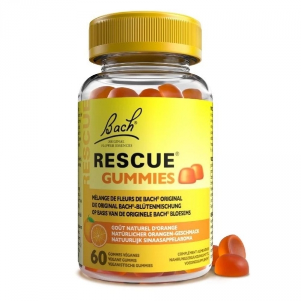 RESCUE Fleurs de Bach - Goût Orange - 60 Gommes