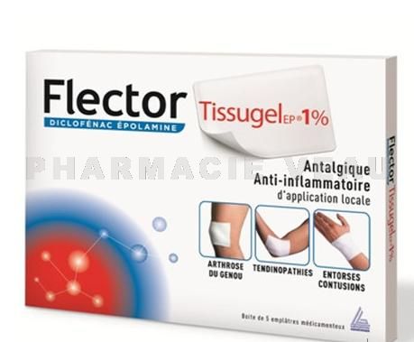 FLECTOR Tissugel 1%  5 emplâtres médicamenteux