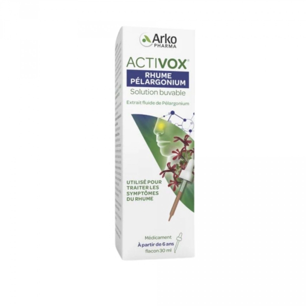 ARKOPHARMA  -  Activox  Rhume Pélargonium - 30 ml