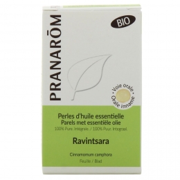 Pranarom - Ravintsara Perles D'huile Essentielle Bio - 60 perles