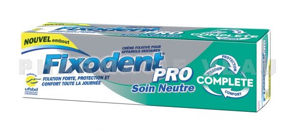 FIXODENT Pro Complete NEUTRE Crème adhésive Prothè
