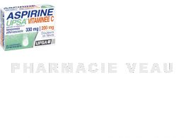 ASPIRINE UPSA VITAMINEE C 330/200 mg 20 comprimés effervescents